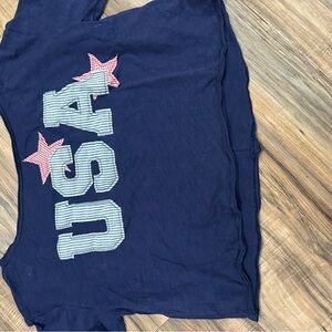 Navy USA Sweatshirt with Stars 4th outfit